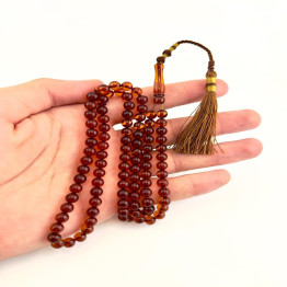 كهرمان طبيعي شفاف لون عسلي كركوشة بغدادية