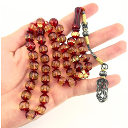 كهرمان طبيعي كريستالي طربزون فضة