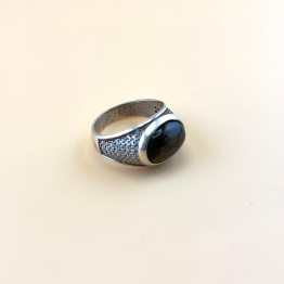 خاتم فضه حجر الطاووس